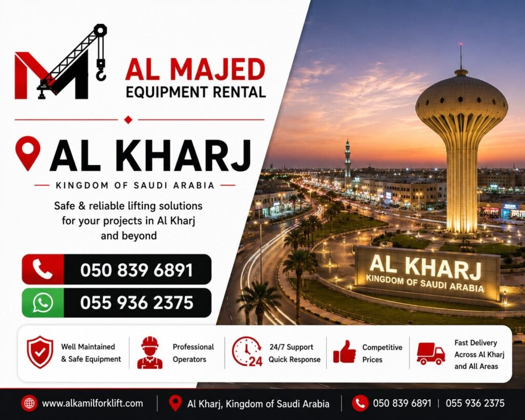 Equipment Rental in Al Kharj