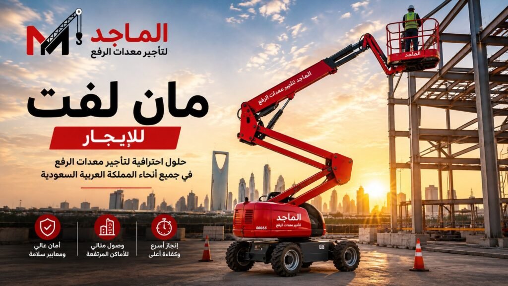 تأجير مان لفت للإيجار - الماجد لتأجير معدات الرفع
