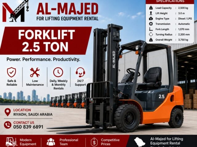 2.5-Ton Forklift for Rent