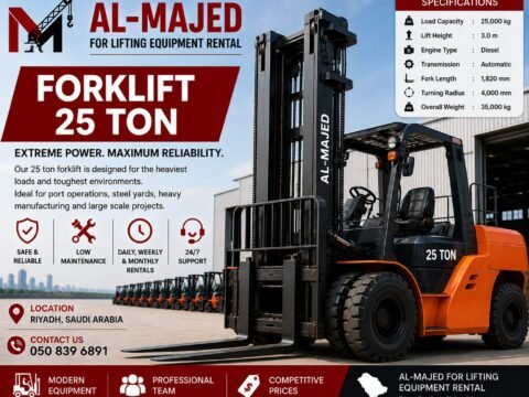 25-Ton Forklift for Rent