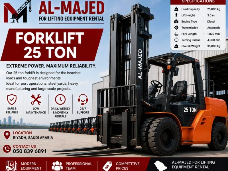 25-Ton Forklift for Rent