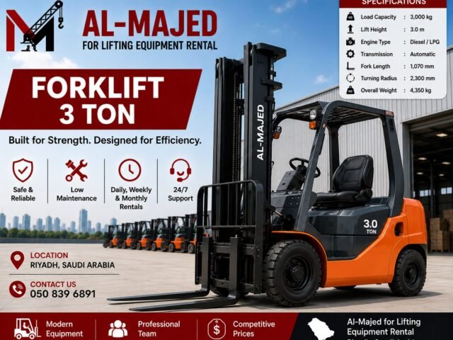 3-Ton Forklift for Rent