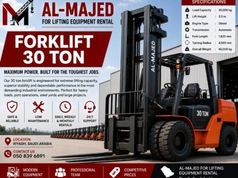 30-Ton Forklift for Rent