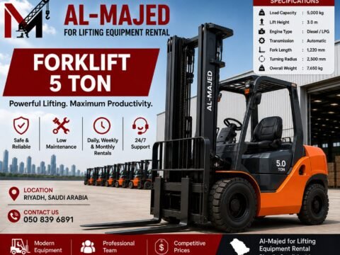 5-Ton Forklift for Rent