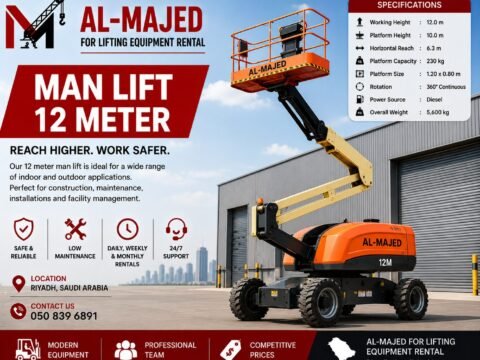 12m Man Lift for Rent