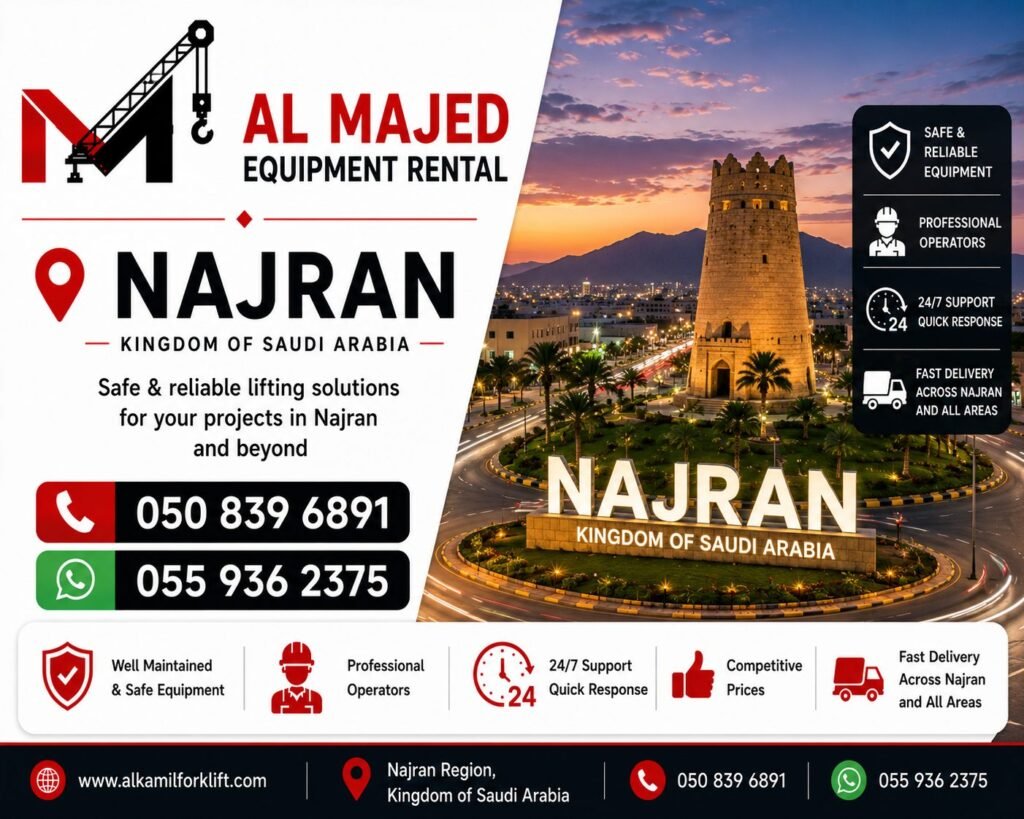 Equipment Rental in Najran