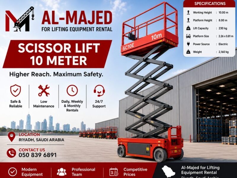 10m Scissor Lift for Rent