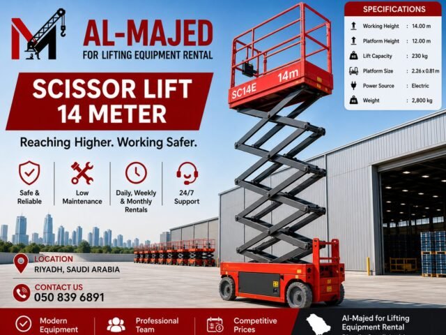 14m Scissor Lift for Rent