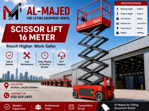 16m Scissor Lift for Rent