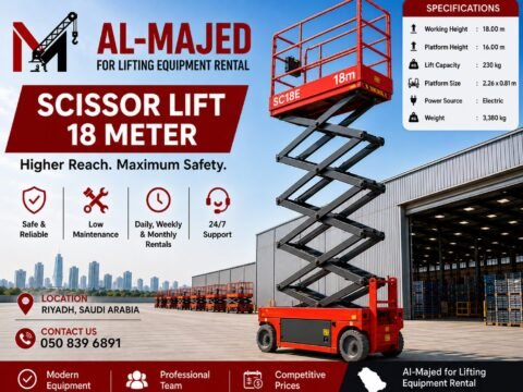 18m Scissor Lift for Rent
