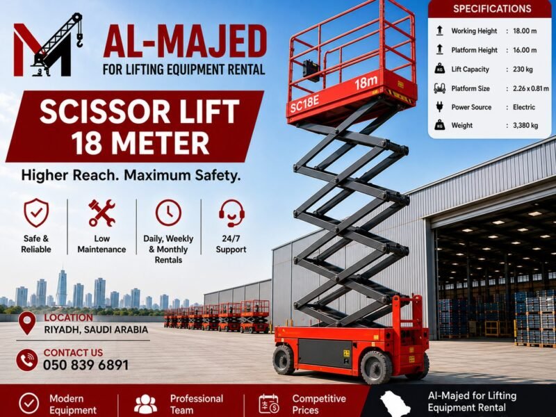 18m Scissor Lift for Rent