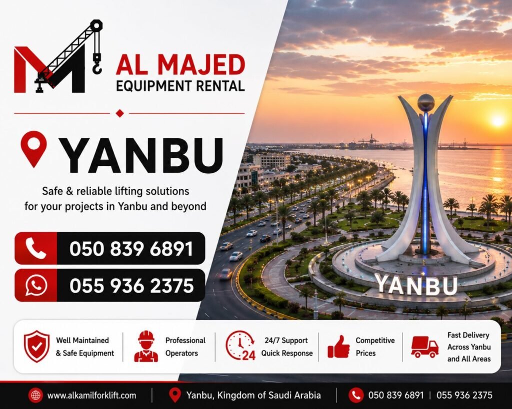 Equipment Rental in Yanbu